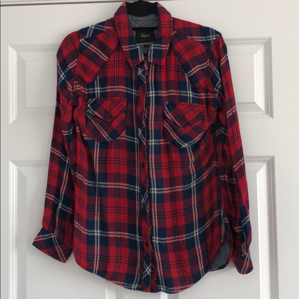 Rails Red & Blue Flannel